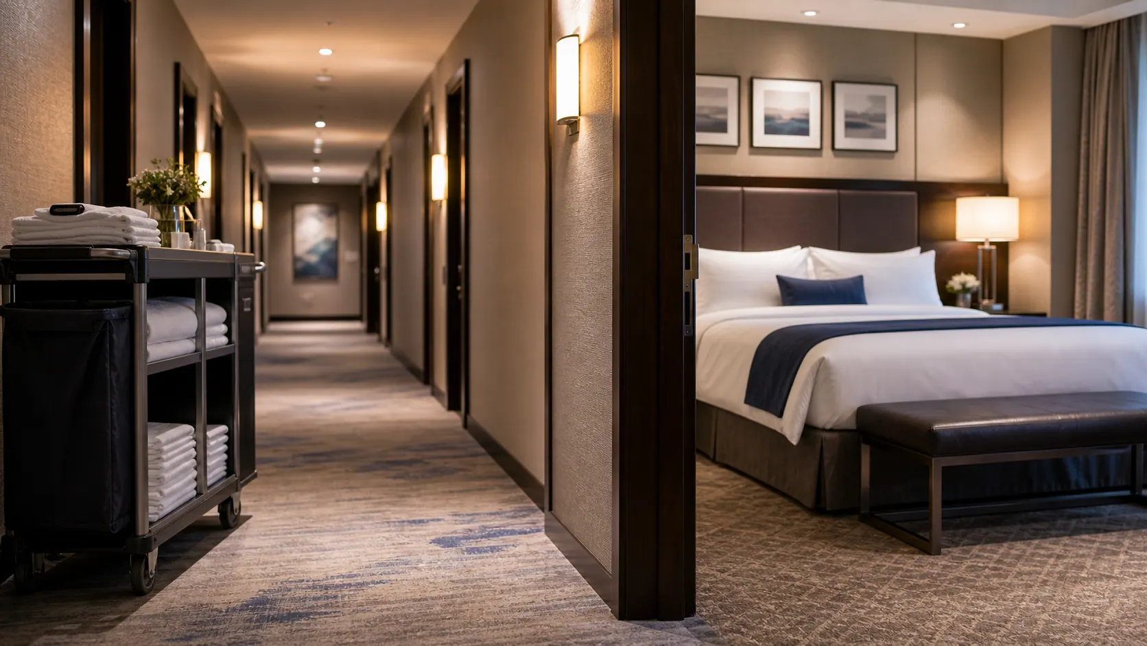 Hotel pest control service environment