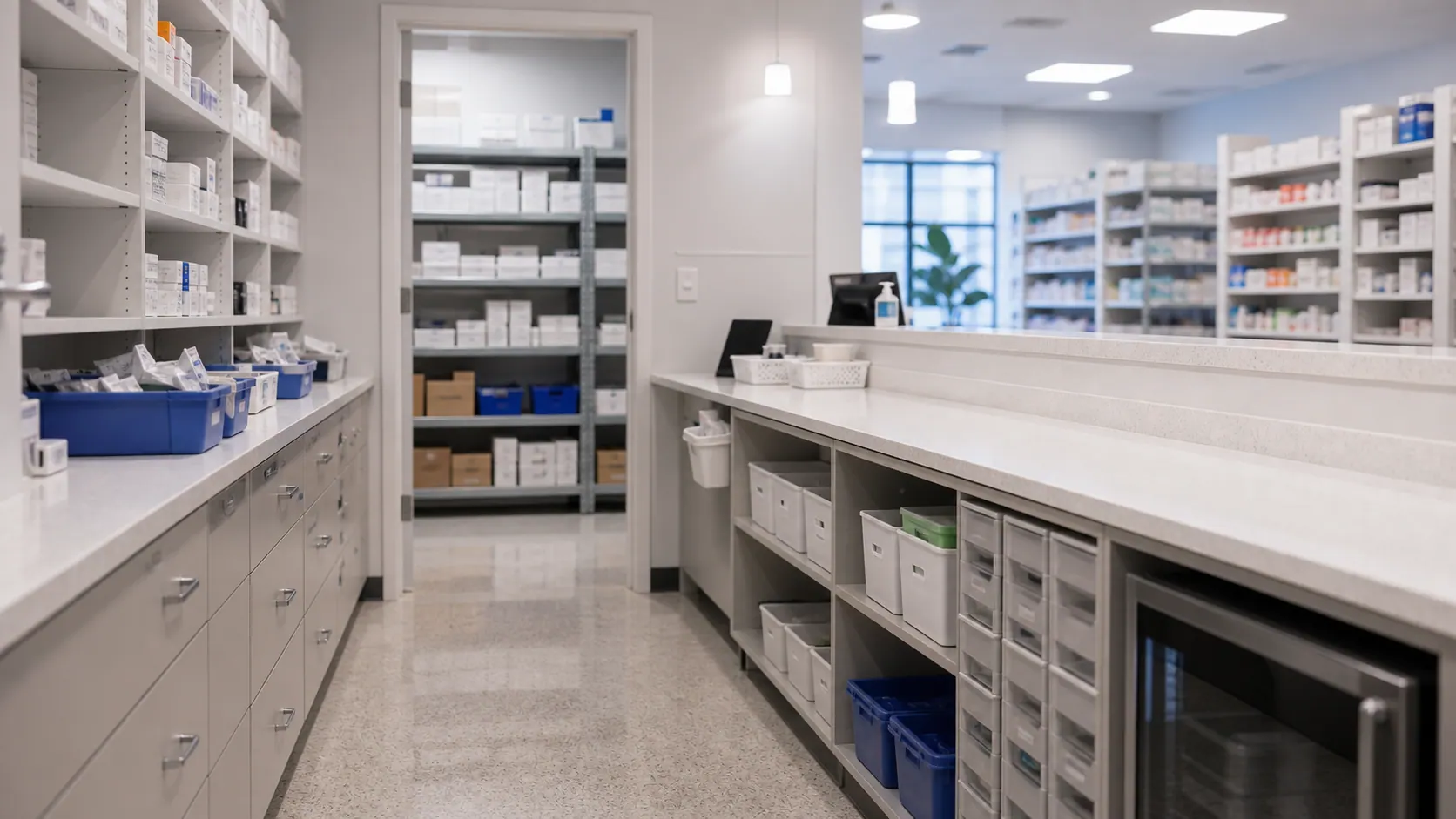 Pharmacy pest control service environment