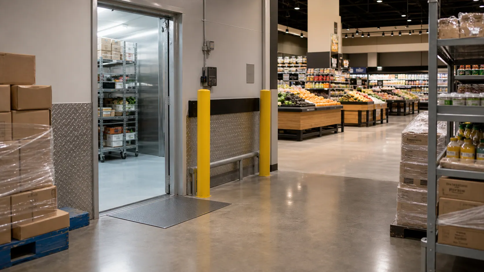 Retail grocery pest control environment
