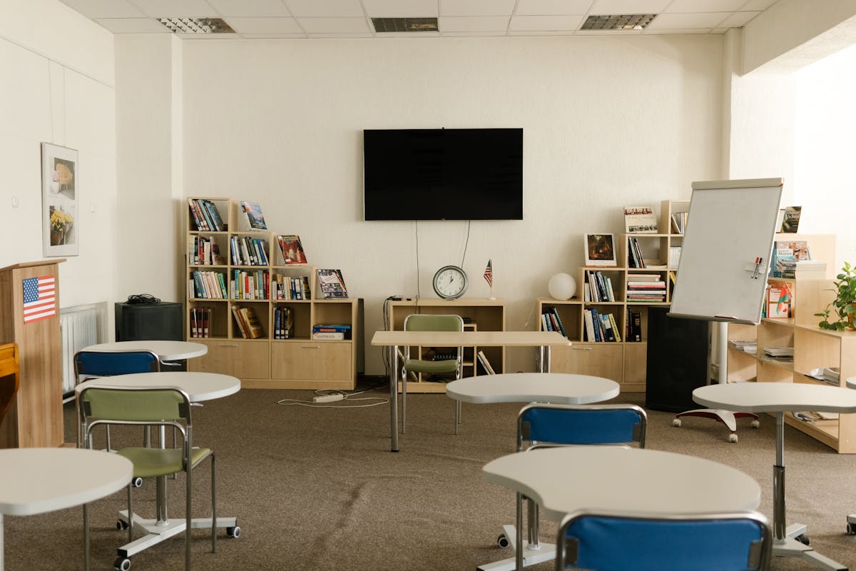 School classroom and shared spaces for low-disruption pest prevention